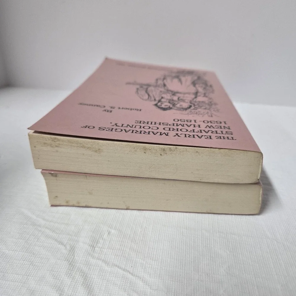 Early‎ Marriages of Strafford County New Hampshire 1630-1850 Canney Part 1 and 2